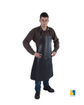 Full-grain cowhide bib apron. REF 50V