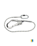 Lanyard equipped with steel carabiner and REF. S10100 carabiner
